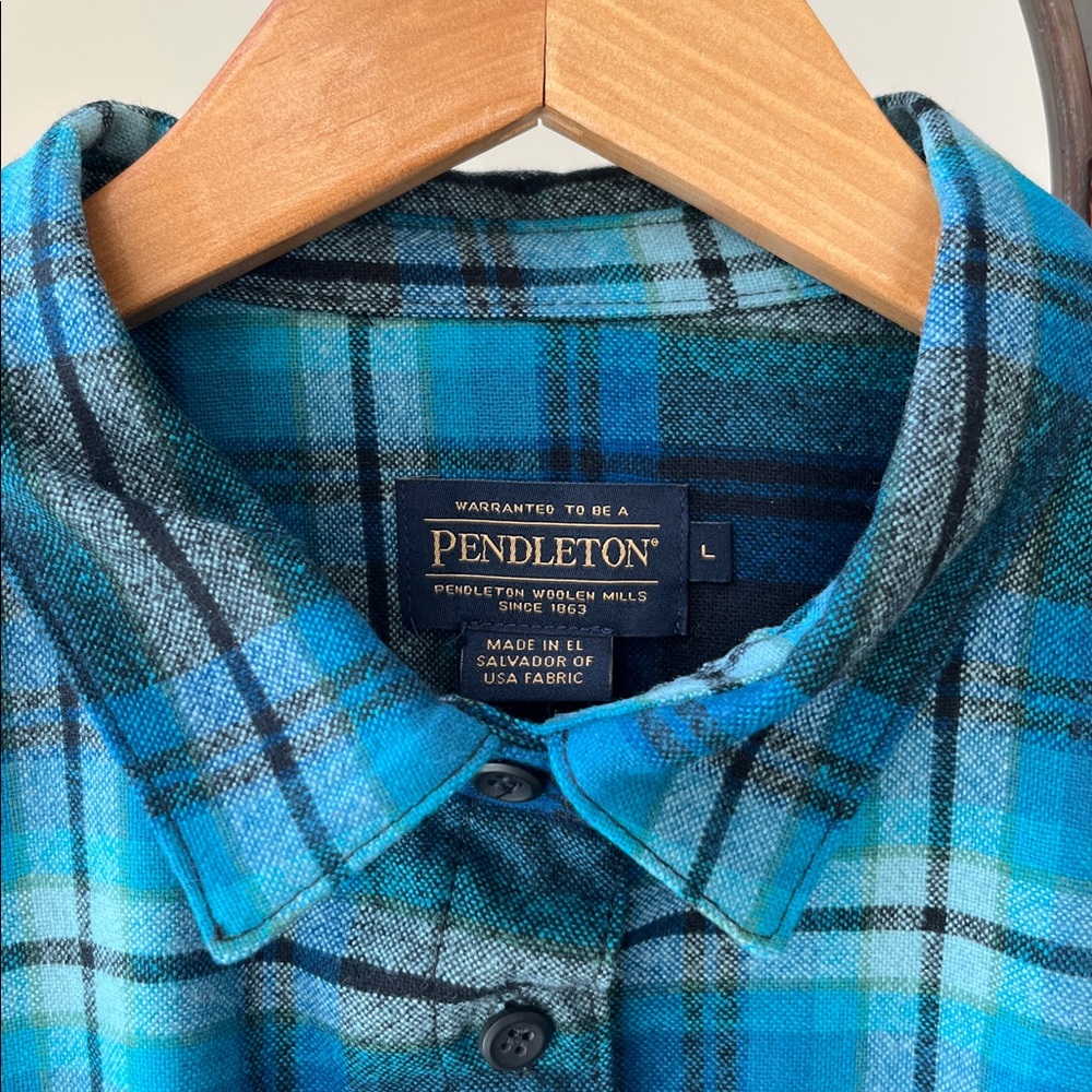 Pendleton Piper‎ UltraLuxe Merino Wool Shirt Soft Short Cropped Pockets Washable - Picture 2 of 16